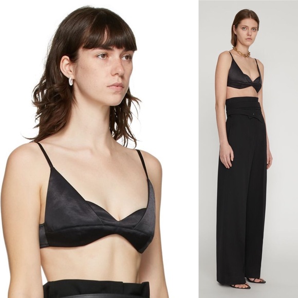 Jil Sander Nikita Satin Bra Top Sz 34 - Picture 14 of 15